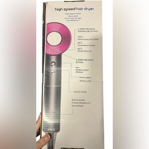 High Speed Fast Drying Hair Dryer - Black